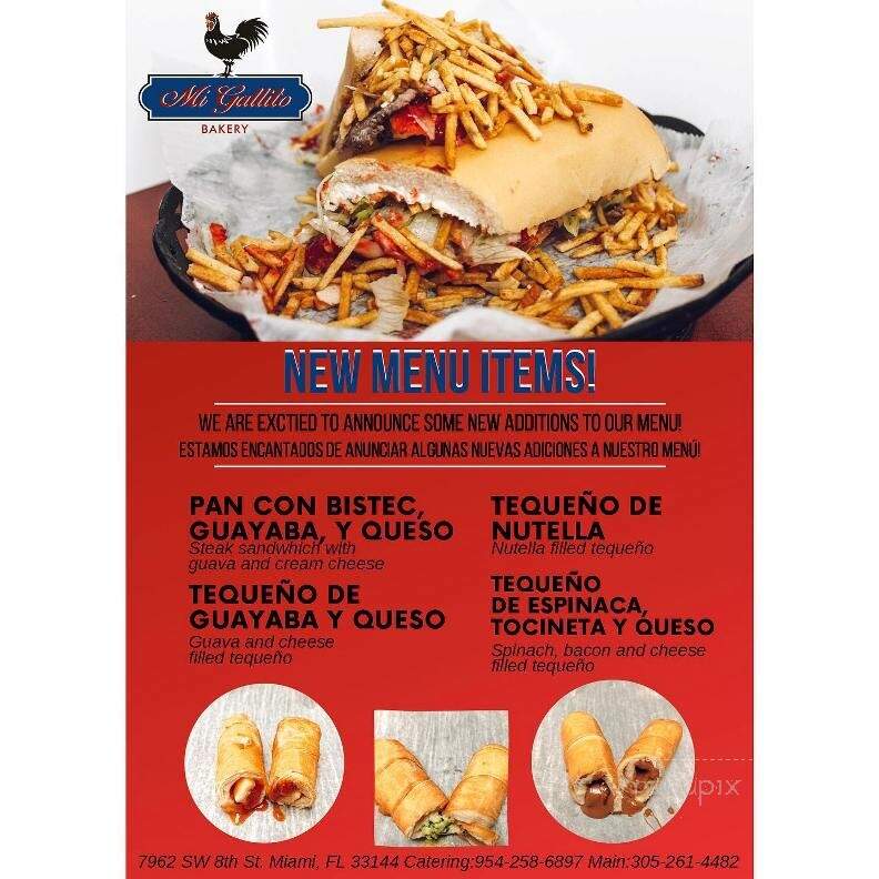 Mi Gallito Bakery - Miami, FL menu_pic