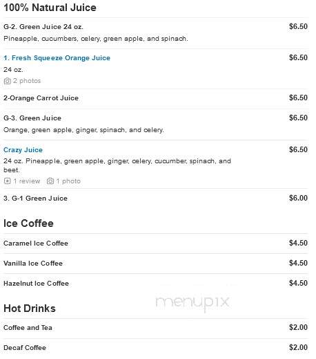 Sierra Donuts - Anaheim, CA menu_pic