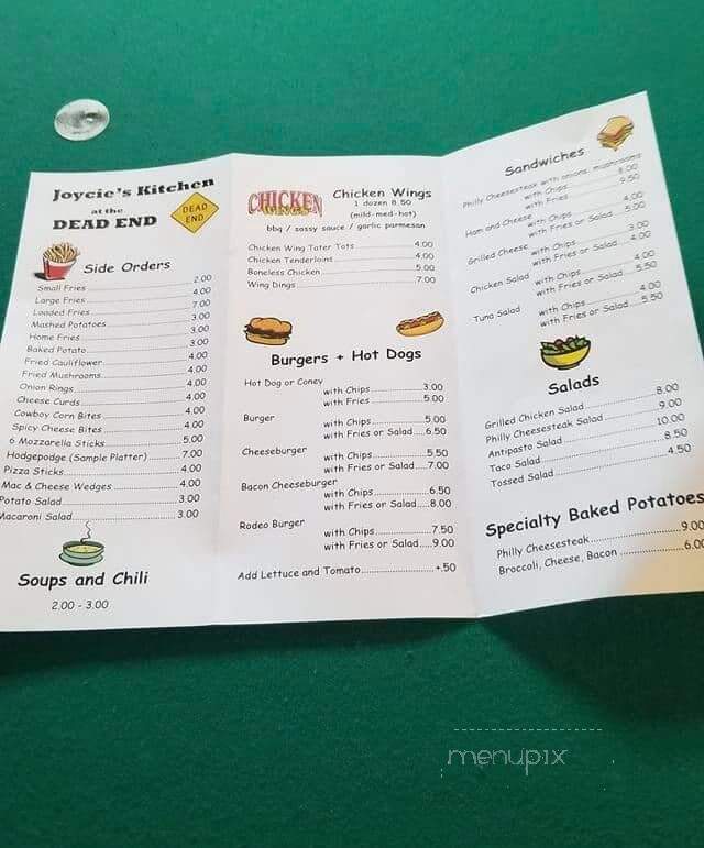 Dead End - Fulton, NY menu_pic
