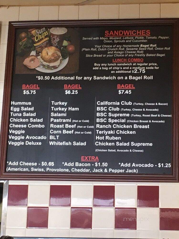 Bagel Street Cafe - Richmond, BC menu_pic