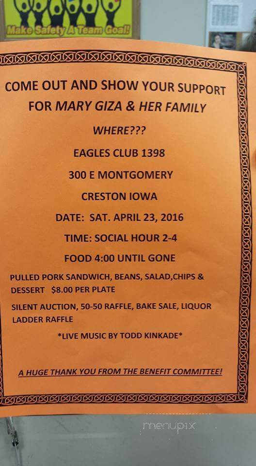 Montgomery Street Pub - Creston, IA menu_pic