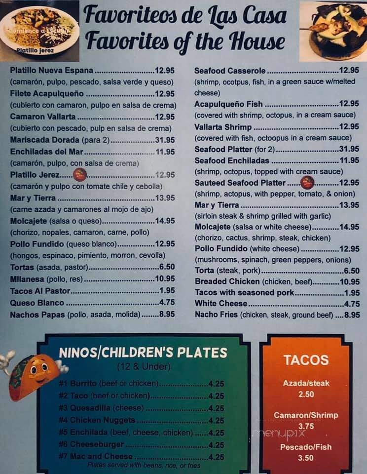 La Playa Dorado - Garden City, KS menu_pic