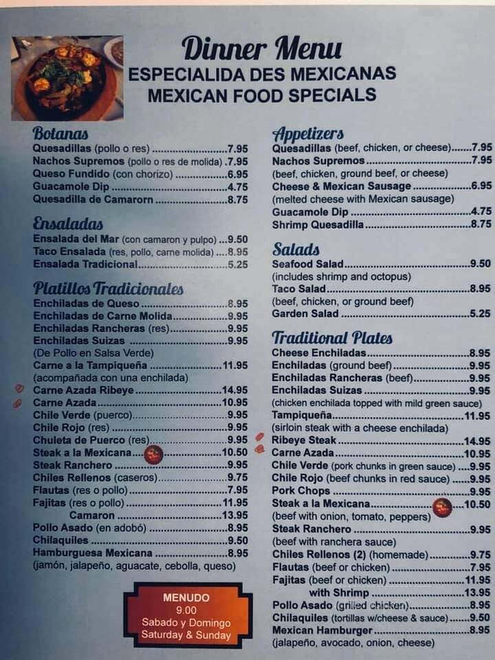 La Playa Dorado - Garden City, KS menu_pic