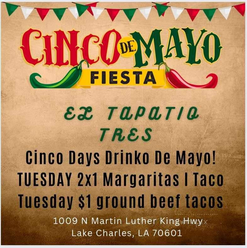 El Tapatio Mexican Restaurant - Lake Charles, LA menu_pic