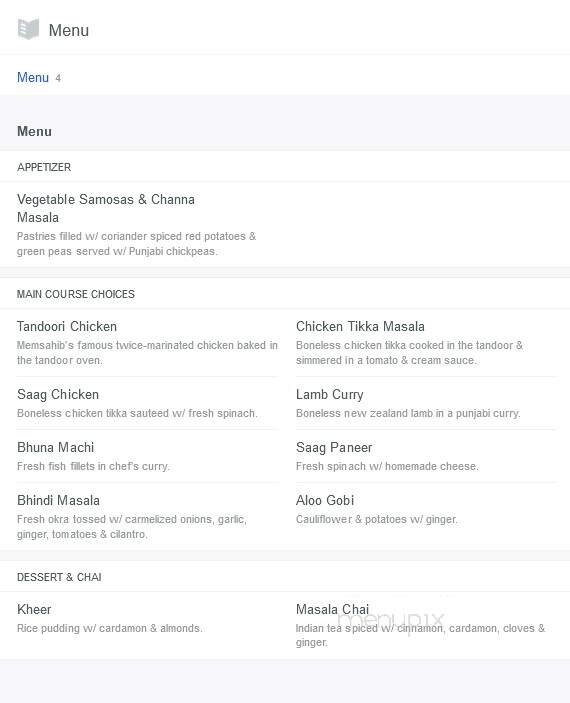 Omlet Side Show - Baltimore, MD menu_pic
