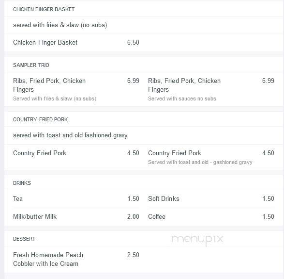 Harold's Barbecue - Jonesboro, GA menu_pic
