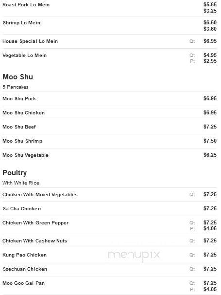 China King Chinese Restaurant - Harrison, NJ menu_pic