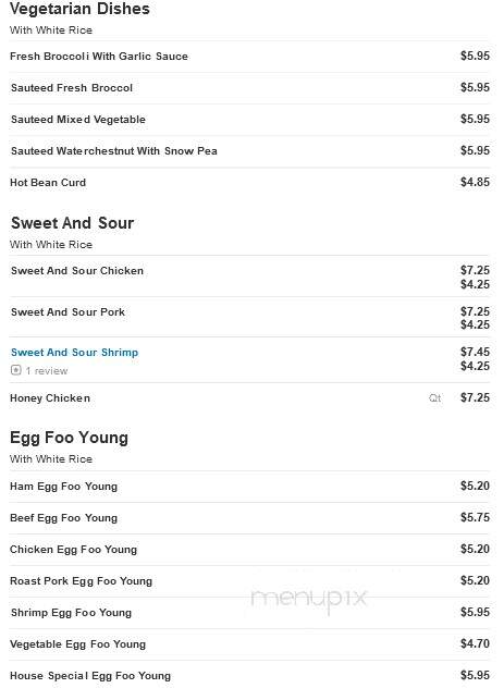 China King Chinese Restaurant - Harrison, NJ menu_pic