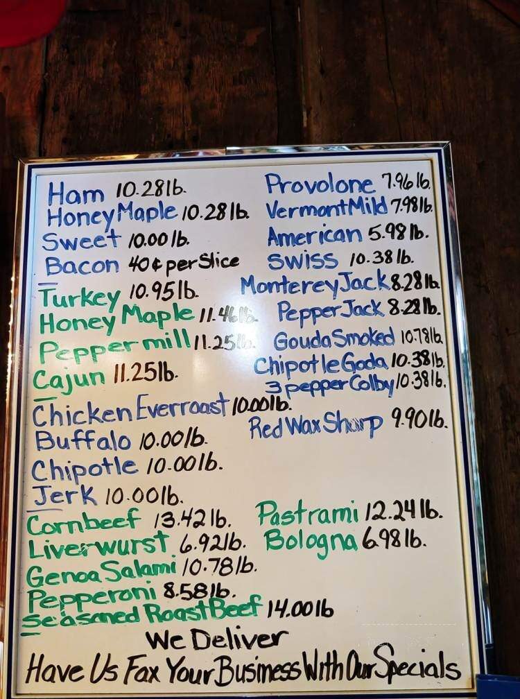 M B Deli - Malone, NY menu_pic