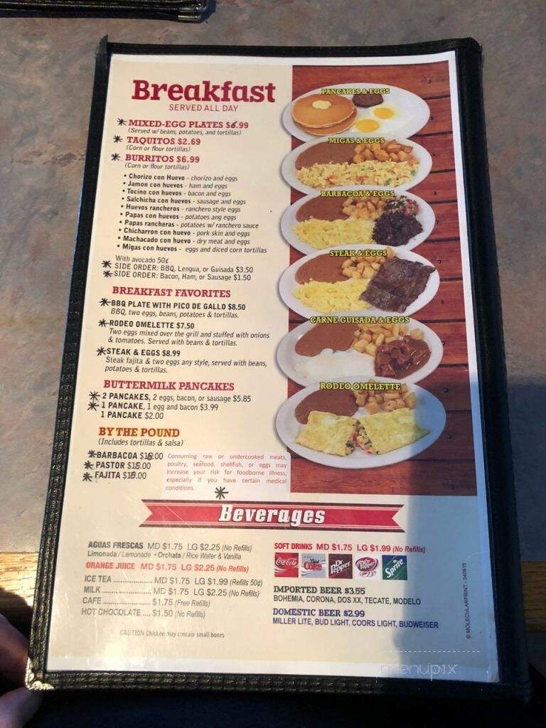 Taqueria El Rodeo - Victoria, TX menu_pic