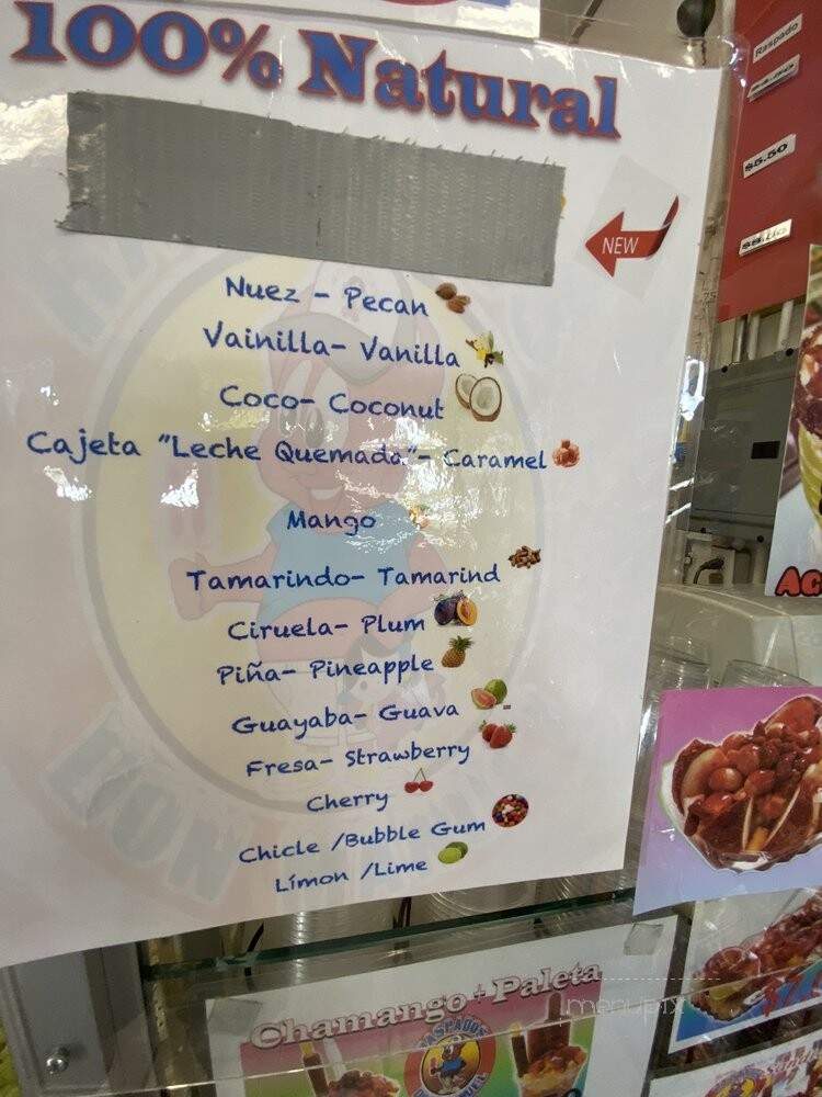 Raspados Don Manuel - Los Angeles, CA menu_pic