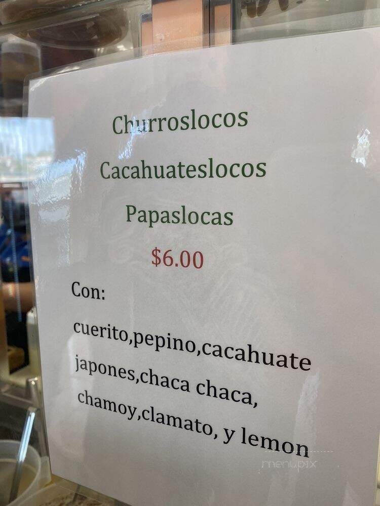 Raspados Don Manuel - Los Angeles, CA menu_pic