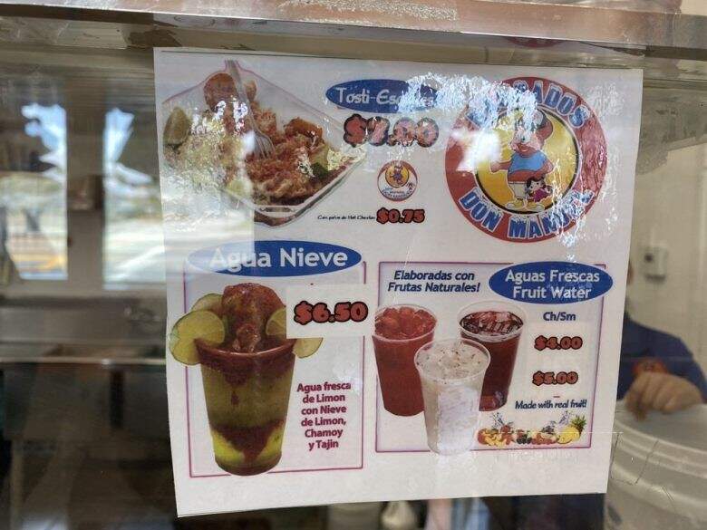 Raspados Don Manuel - Los Angeles, CA menu_pic