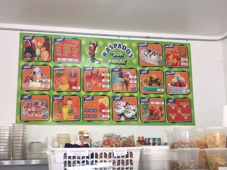 Raspados Don Manuel - Los Angeles, CA menu_pic