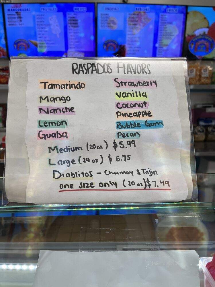 La Michoacana Handmade Ice Cream - Redlands, CA menu_pic