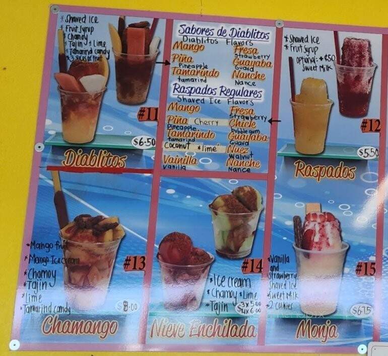 Neveria La Tradicional - Fresno, CA menu_pic