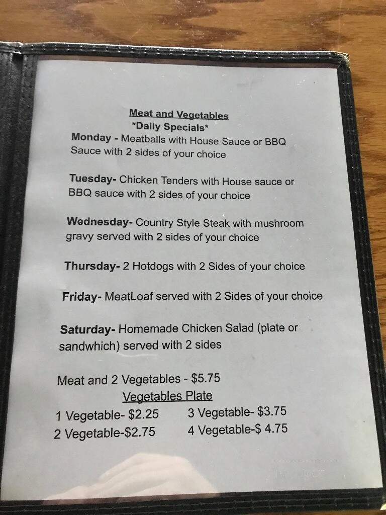 Howards - Eden, NC menu_pic