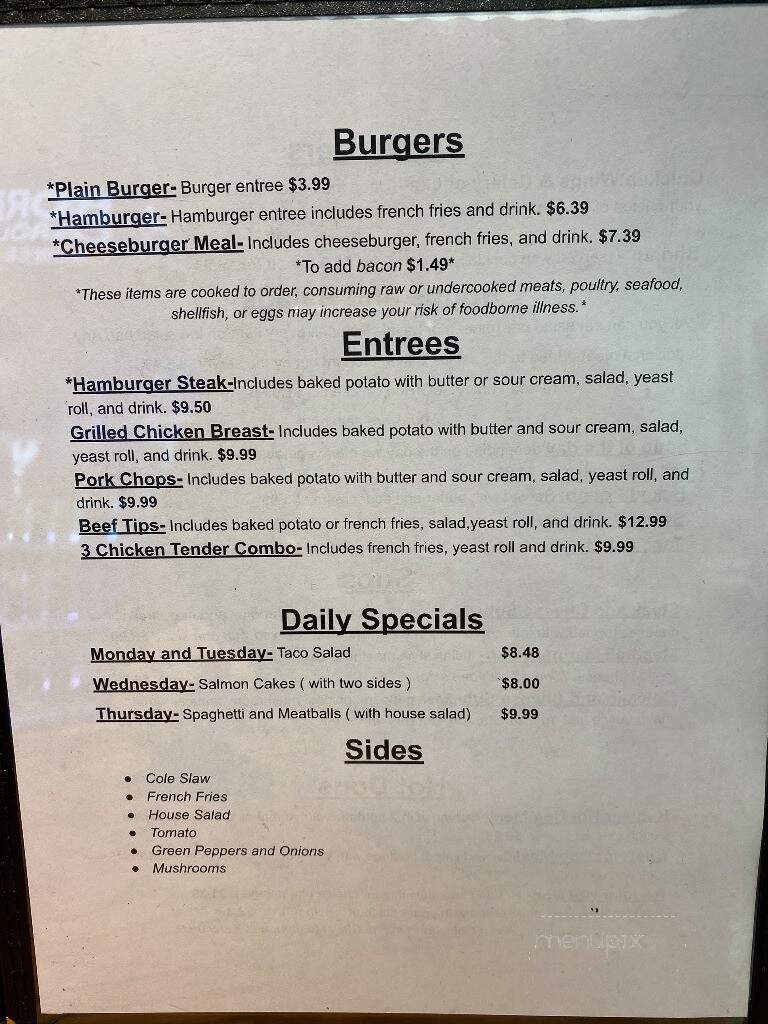 Howards - Eden, NC menu_pic