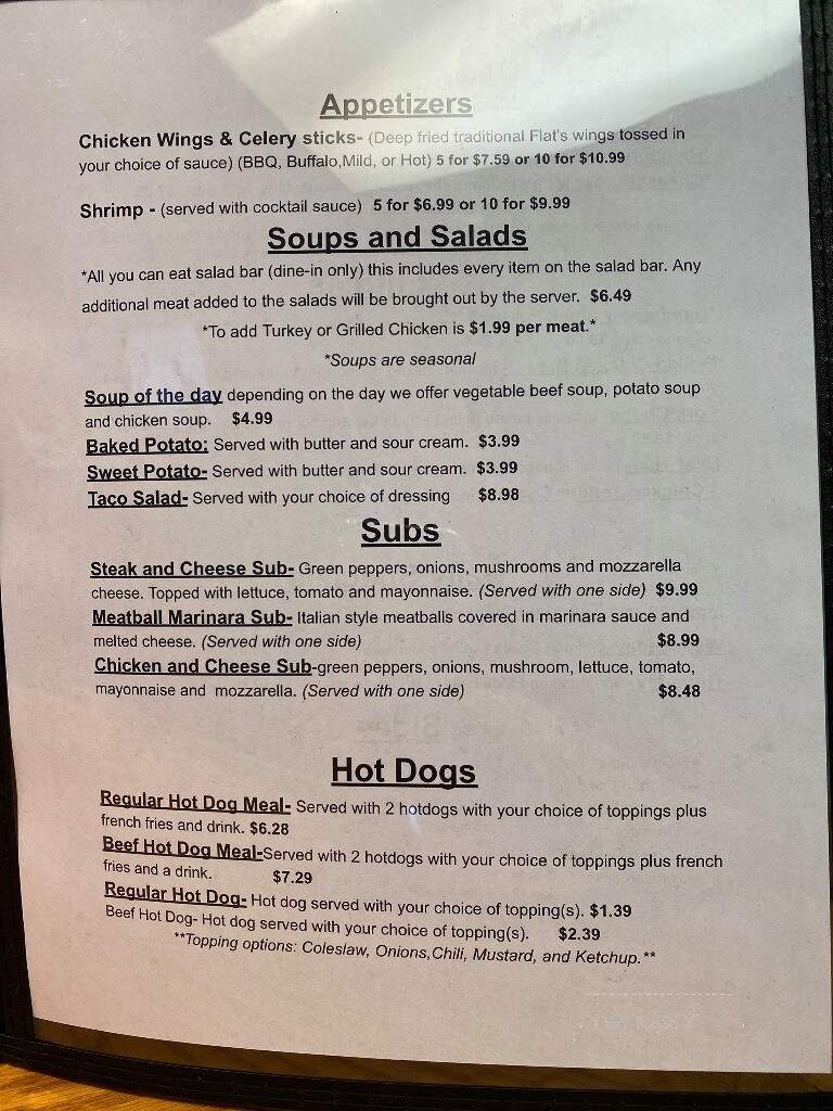 Howards - Eden, NC menu_pic