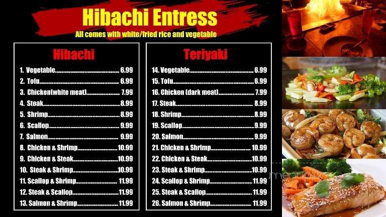 Mr. Wok Chinese Hibachi Grill - Clinton, TN menu_pic
