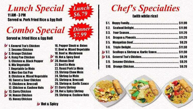 Mr. Wok Chinese Hibachi Grill - Clinton, TN menu_pic