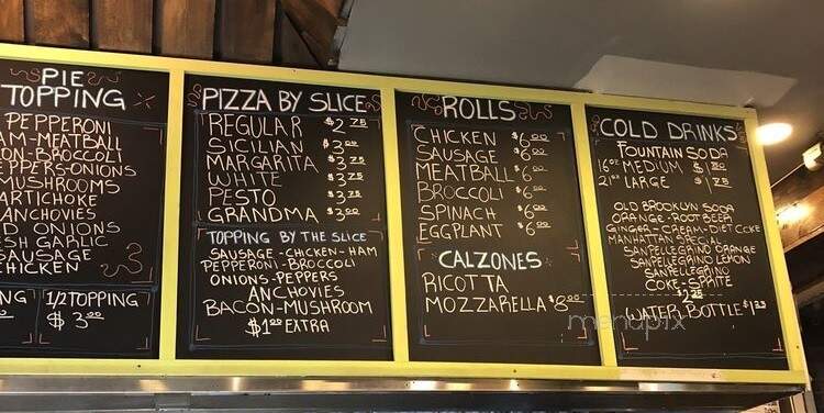 Greenpoint Original Italian Pizza - Brooklyn, NY menu_pic