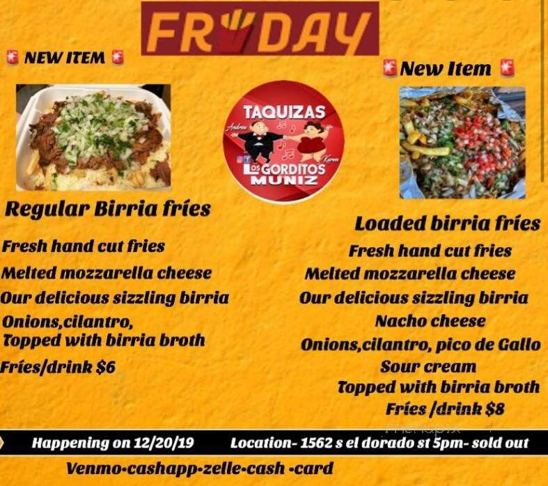 Los Gorditos Muniz Taco Shop - Stockton, CA menu_pic