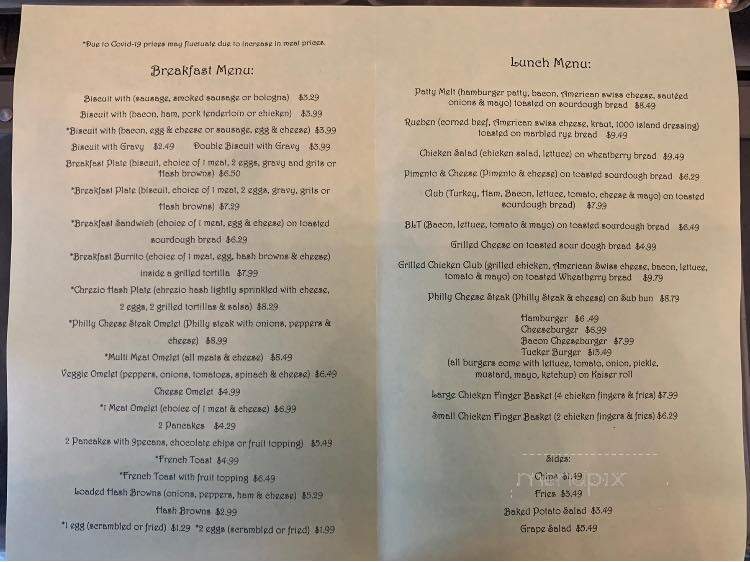 The Sunflour Bakery and Eatery - Good Hope, AL menu_pic