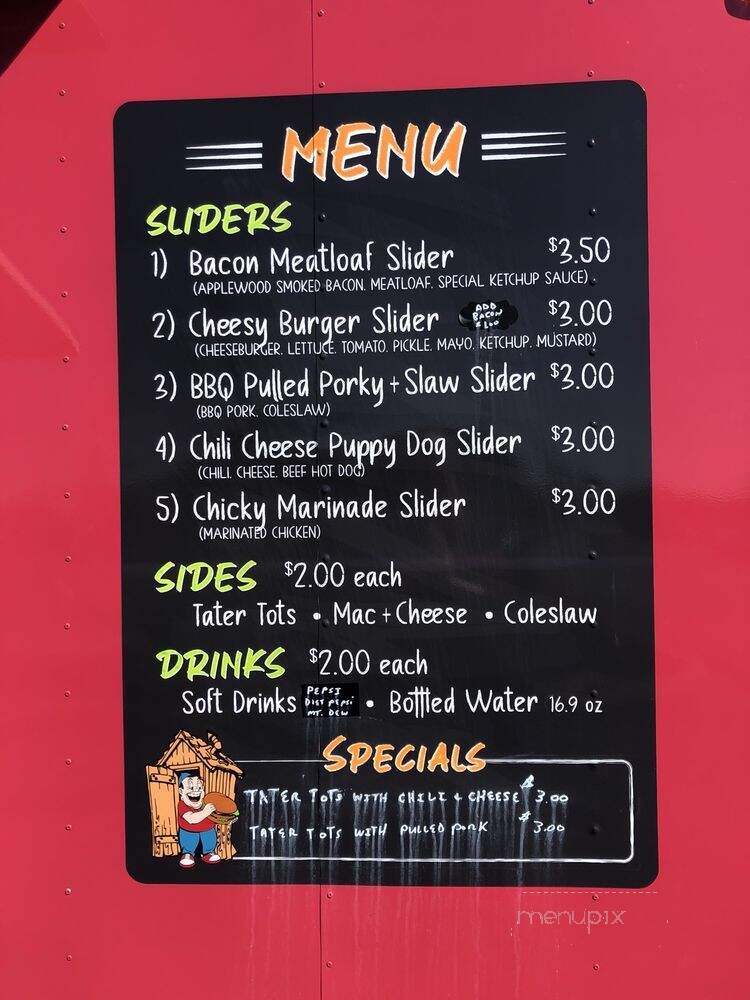 Hacks Slider Shack - Pickerington, OH menu_pic