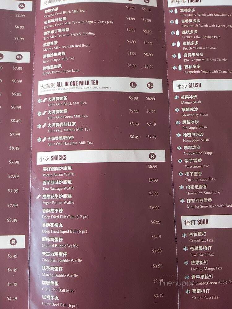 Ba Cha - Markham, ON menu_pic