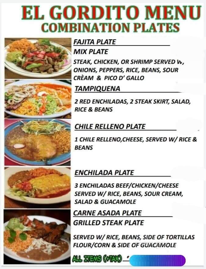 El Gordito - Grand Forks, ND menu_pic