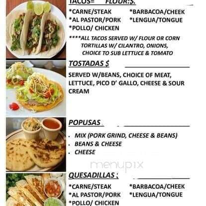 El Gordito - Grand Forks, ND menu_pic