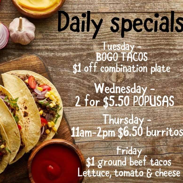 El Gordito - Grand Forks, ND menu_pic
