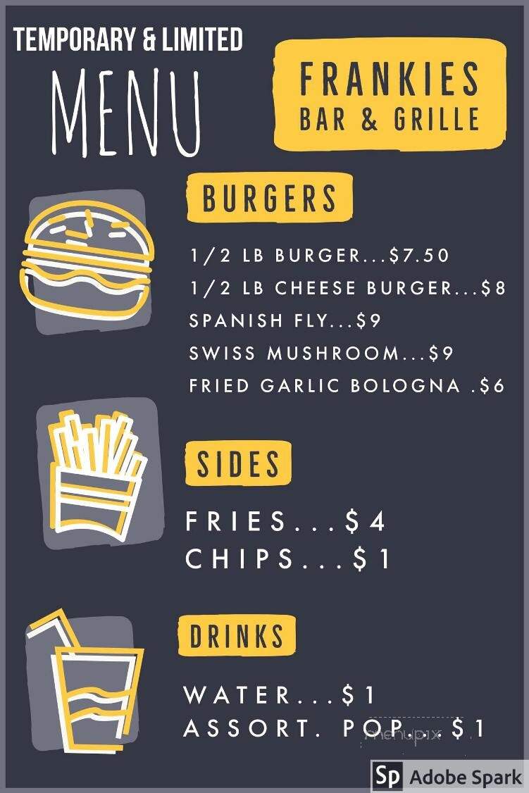 Frankie's Bar & Grill - Green Springs, OH menu_pic