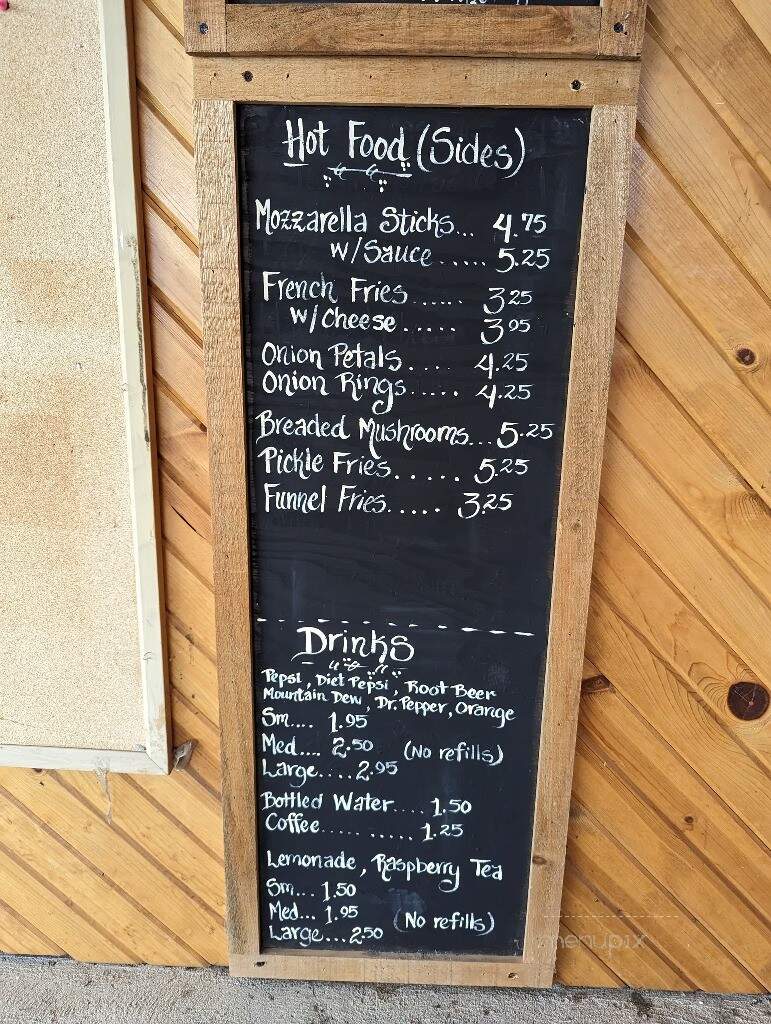 Lillian's Place - Kane, PA menu_pic
