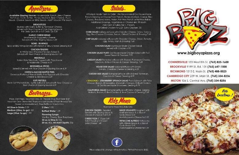Big Boyz Pizza - Brookville, IN