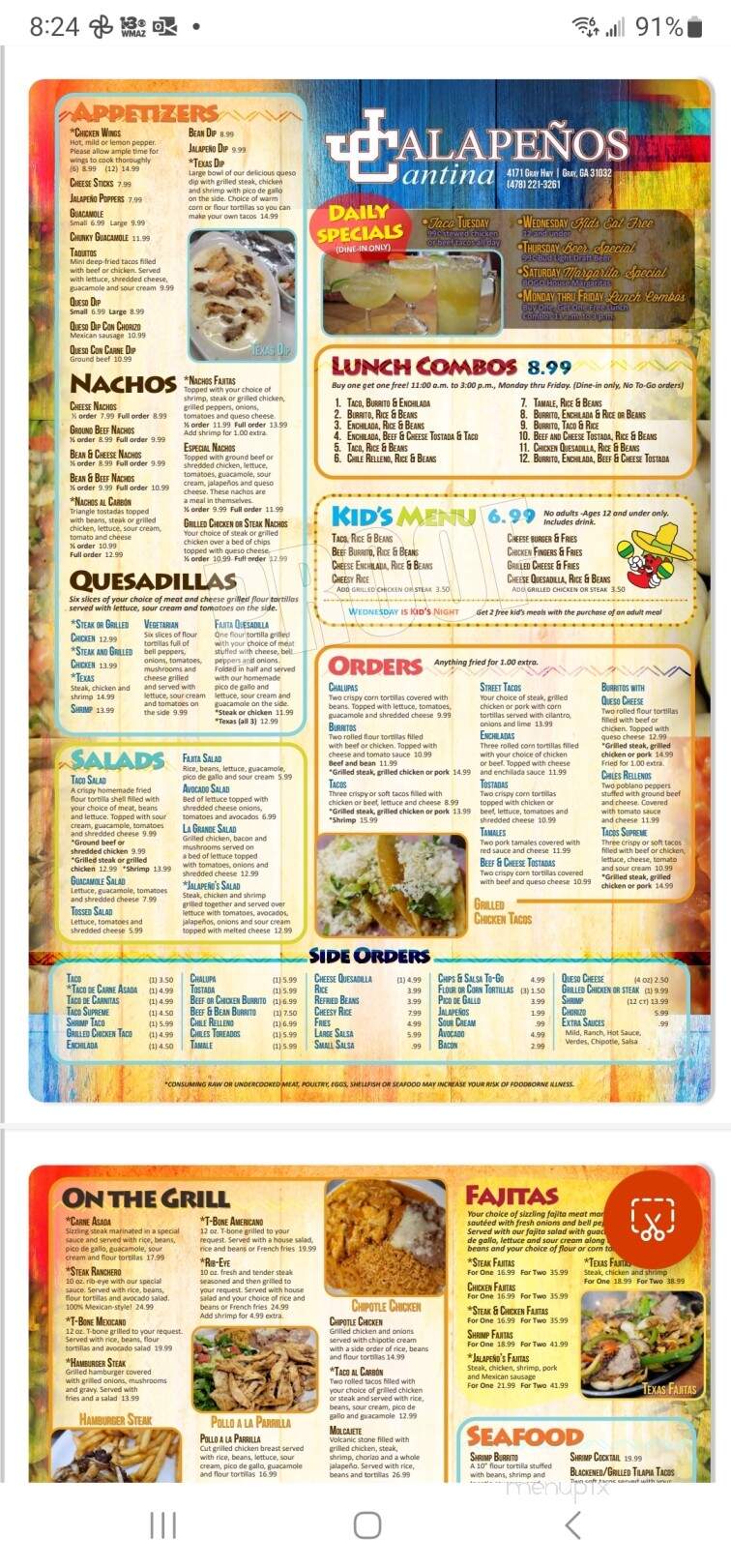 Jalapenos Cantina - Gray, GA menu_pic