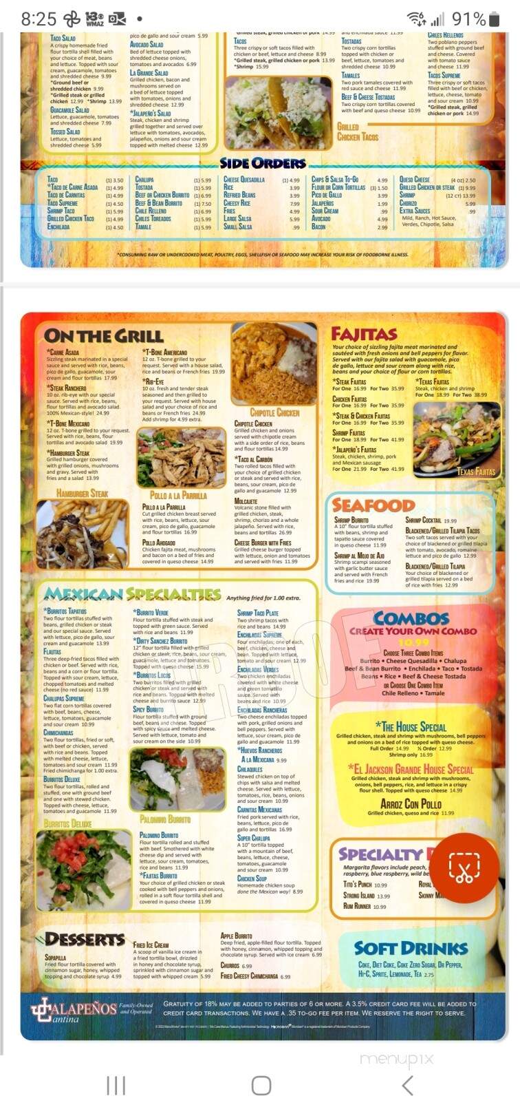 Jalapenos Cantina - Gray, GA menu_pic