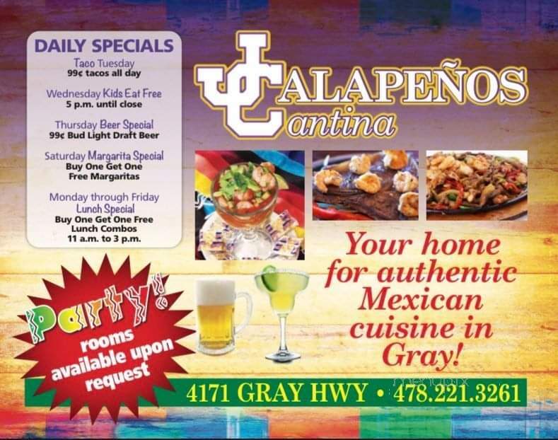 Jalapenos Cantina - Gray, GA menu_pic