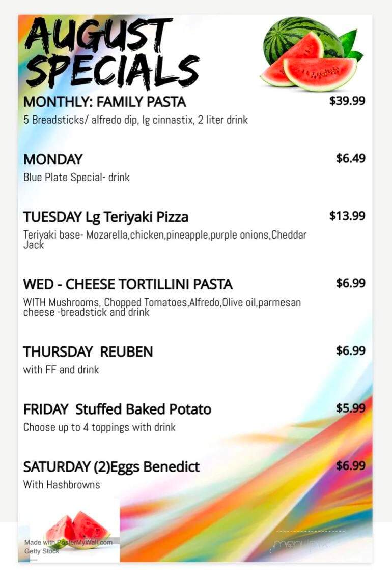 Hometown Pizza Cafe - Water Valley, MS menu_pic