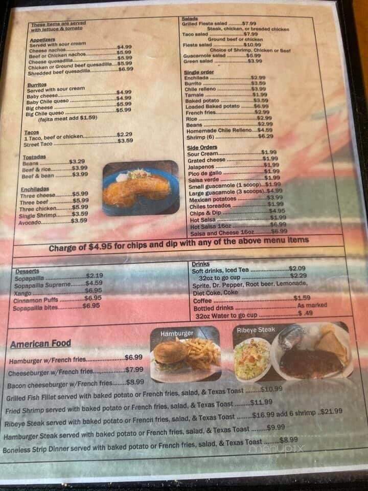 Monterrey's Mexican Restaurant - Burns Flat, OK menu_pic