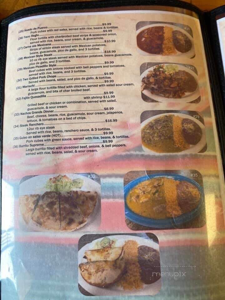 Monterrey's Mexican Restaurant - Burns Flat, OK menu_pic