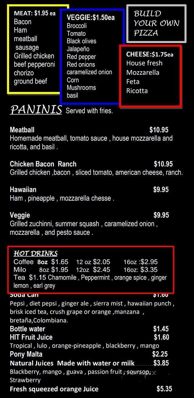 Jak Pizzeria - East boston, MA menu_pic