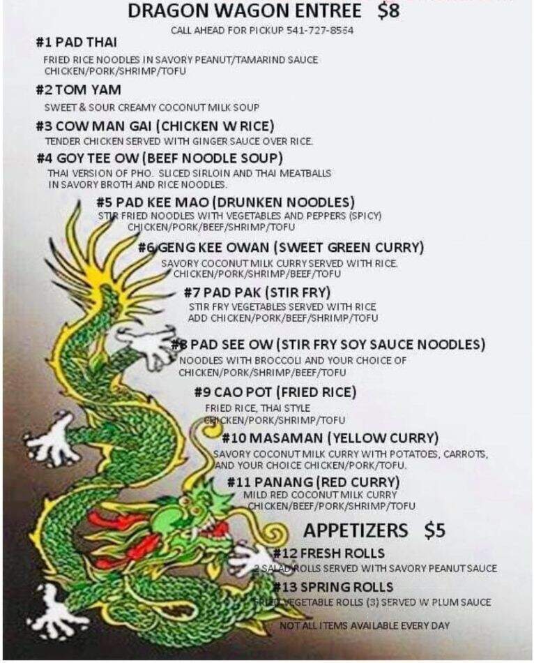 Dragon Wagon Thai Street Food - Roseburg, OR