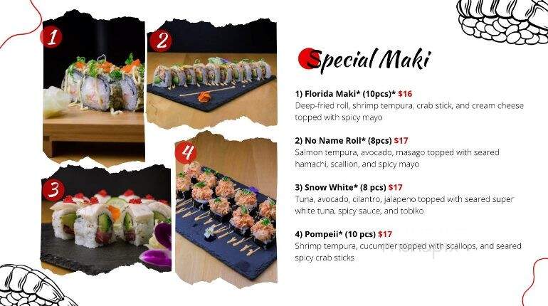 Amore Sushi - Chicago, IL menu_pic