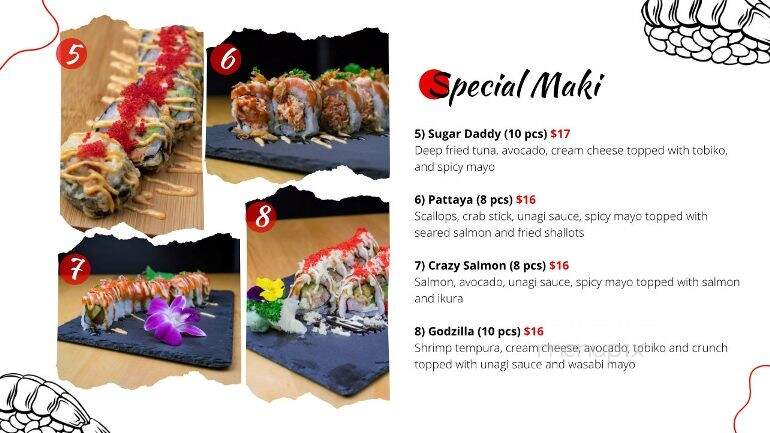 Amore Sushi - Chicago, IL menu_pic