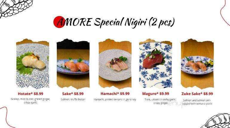 Amore Sushi - Chicago, IL menu_pic