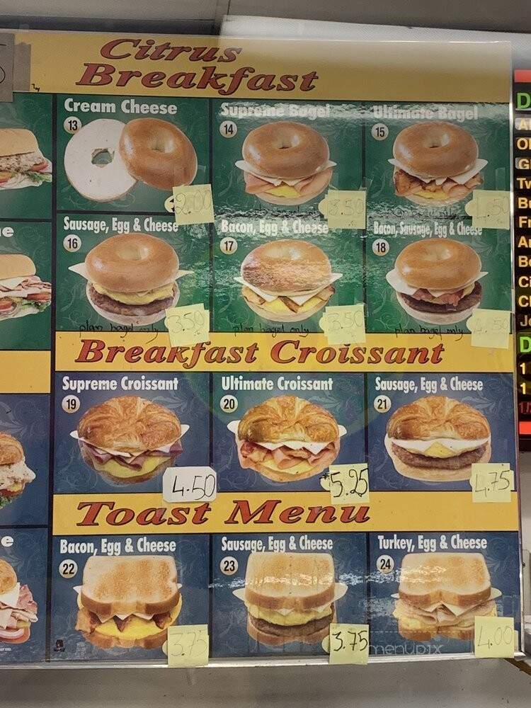 Citrus Donut - Fontana, CA menu_pic