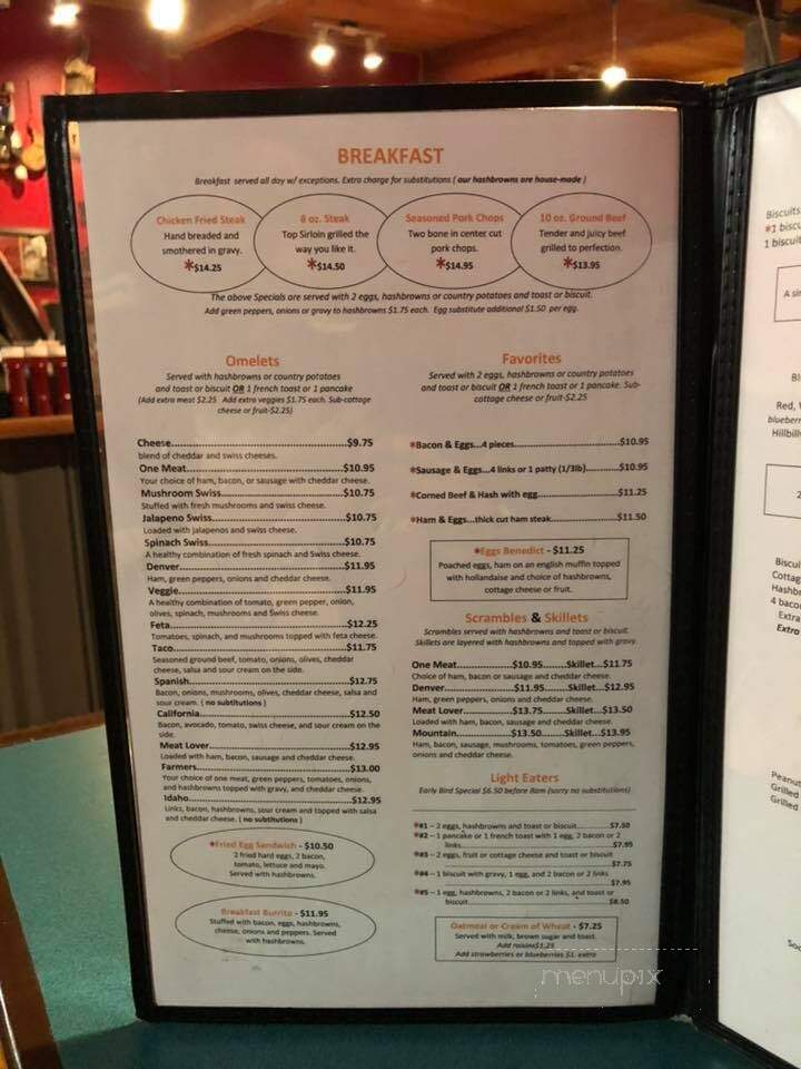 Stephanies cafe - Sandy, OR menu_pic
