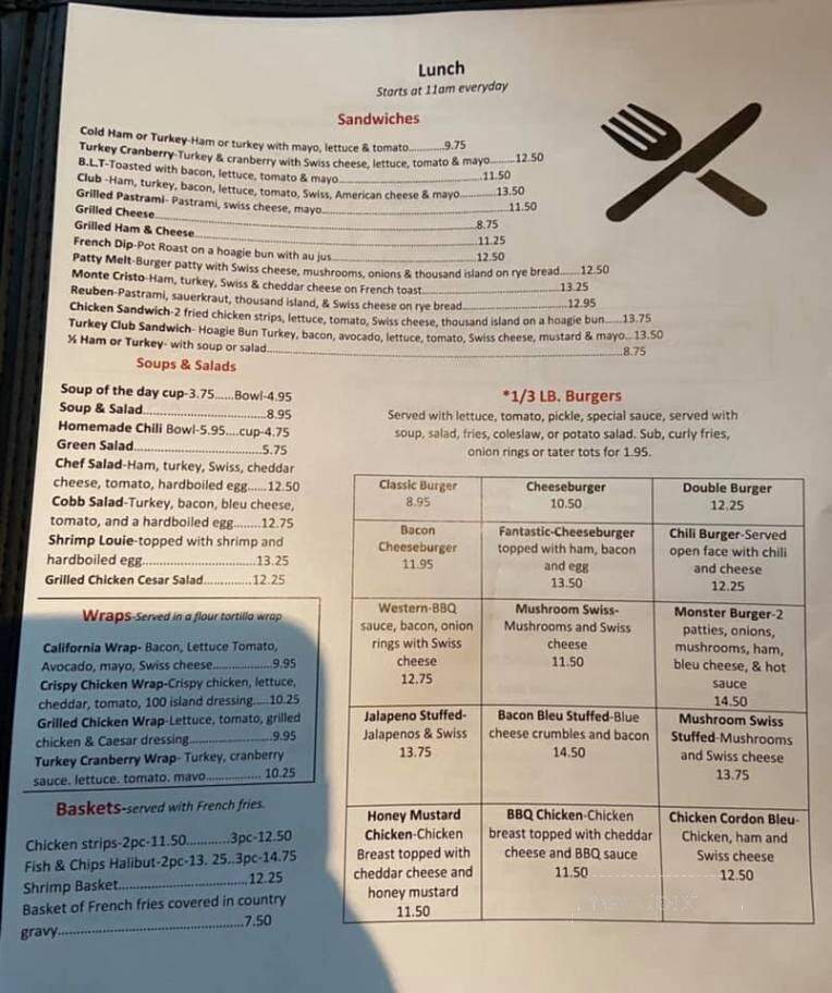 Stephanies cafe - Sandy, OR menu_pic